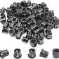 5/16"(8mm) Black Snap-in Knockout Insulating Bushing Grommets, Plastic Cable Hole Grommets for Wiring, Round Nylon Snap in Locking Electrical Wire Cord Hose & Tubing Bushings Grommets, 70pcs