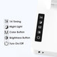 Infiway LED Desk Lamps for Home Office: Desk Lamp with USB Charging Port - 1 USB-A, 1 Type-C Ports, 2 AC Power Outlets, Touch Control Dimmable 5 Color 5 Brightness, Night Light(White)