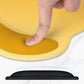 ITNRSIIET Ergonomic Mouse Pad with Comfort Gel Wrist Rest, Non-Slip PU Base, Smooth Textured Surface, Reduces Hand Fatigue & Wrist Pain, 8.7 x 7.2 Inch for Office Gaming Home, Yellow Gradient