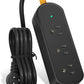 6ft Extension Cord, 3 Outlets Small Power Strip, Mountable Power Strip Weatherproof for Home, Outdoor, Travel.