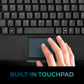 Adesso AKB-425UB - Easytouch Rackmount USB Touchpad Keyboard, Black