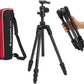 Manfrotto Befree Advanced AS, Camera Travel Tripod Kit, Twist Lock, Compatible with Arca-Swiss, Portable and Compact, Ball Head, Carbon Tripod for DSLR, Mirrorless, Camera Accessories
