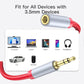 3.5mm Extension Cable 6.6ft - Headphone Extension Cable Nylon Braided Aux Cord Extender for Smartphones, Tablets, Media Players (No Mic Support) -Red