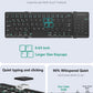 Nillkin Foldable Bluetooth Keyboard with Touchpad & Number Pad, Portable Bluetooth Keyboard with Full Size Keys, Pocket-Sized Wireless Travel Keyboards for iPad, Smartphone, Tablet and Laptop Black