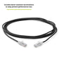 TRUECABLE Cat6 Component Rated Patch Cable, Unshielded (U/UTP), 10ft, Black, 28AWG Solid Copper, Snagless 10G High-Speed Ethernet Cable, PoE++ 4PPoE 100W, UL Listed, RoHS-3, 1 Pack