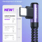 AINOPE 4-Pack [10/6.6/3.3/3.3ft] USB C Cable, 3.1A C Charger Cable Fast Charging, Right Angle Type C Charger Nylon Braided Compatible with Galaxy S10 S9 S8 Plus S21 S20, Note 10 9 8, LG Google Pixel