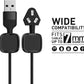 12 Pack Cable Clips, Cord Organizer, Cord Holder for Nightstand, Magnetic Cord Organizer, Strong Adhesive Charging Cable Keeper, Clip Holder