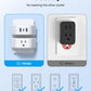 TROND Multi Plug Outlet Extender with USB - 2 Pack Wall Splitter, 3 Way Angled Outlet Adapter, Cruise Essentials, Small Multiple Expander for Cruise Ship Travel Home Office Dorm Room