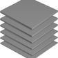 Frienda 6 Pcs Thermal Pad 100 x 100 mm, 0.5 mm, 1 mm, 1.5 mm, 2 mm, 2.5 mm, 3 mm Heat Resistant Conductive Silicone Thermal Pads Conductivity 6.0 W/M for Laptop Heatsink CPU GPU LED Cooler(Gray)