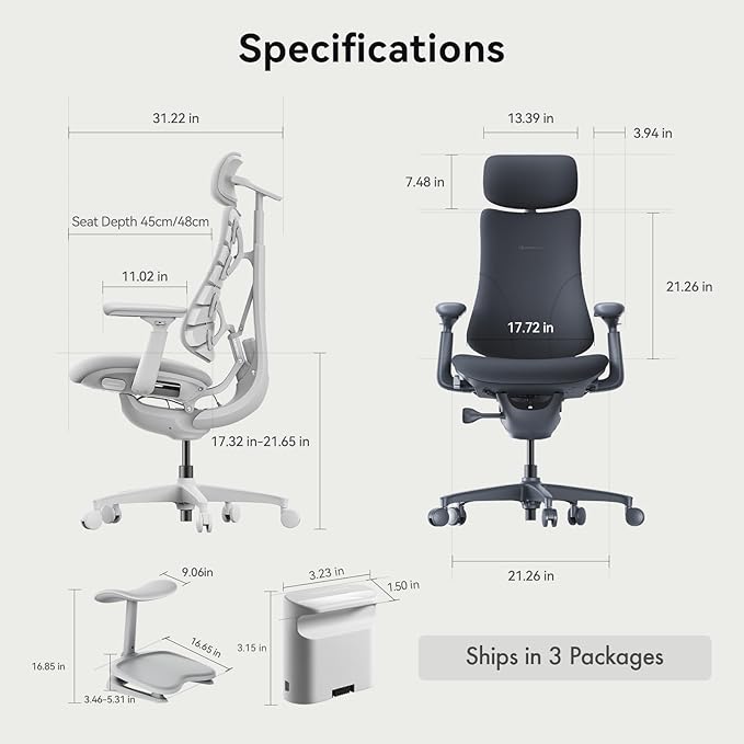 LiberNovo Dynamic Ergonomic Desk Chair + StepSync Footrest + Extra Battery Bundle - Comfy Home Office Chair with Adaptive Lumbar Support, 160° Recline & Built-in Spine Stretch, Green+45cm