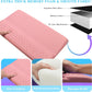 Computer Keyboard Stand with Wrist Rest, Ergonomic Tilted Keyboard Holder - Keyboard Riser with Wrist Pad - Keyboard Tray Support for Office Home - Pink