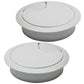 Desk Grommet 3-1/8" (80 mm), Desk Cord Hole Cover, Cable Grommet ABS Plastic, Desk Hole Grommet for Office and Home Table Cable, Detachable Adjustable Cable Cord Organizer (Light Grey 2 Pcs)