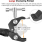 Super Clamp Camera Mount with 360° Mini Ball Head, Aluminum Desk Tube Crab Clamp for Monitor/Light/Mic, Bike/Motorcycle Handlebar Mount for Go Pro/Insta360/DJI Action Camera (SY012)