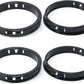 2-15/16"(75mm) Black Snap-in Knockout Insulating Bushing Grommets, Plastic Cable Hole Grommet for Wiring, Round Nylon Snap in Locking Electrical Wire Cord Hose, Tubing Bushings Grommets, 4pcs