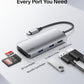 Belkin USB-C Hub, 5-in-1 Multiport Adapter - USB-C Docking Station with 4K HDMI, 2 x USB-A Ports, SD Card Slot, & MicroSD Card Slot for MacBook Pro, Air, iPad Pro, XPS, and More