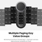 HUION Keydial Remote Bluetooth Programmable Keypad with Dual Dials 60 Customized Keys, OLED Display Macro Keypad Work with PC, Mac, Mobile, One-Hand Shortcut Keyboard for Drawing Tablet, Laptops