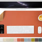 Cork Desk Mat - Dual-Sided Desk Pad for Office and Home - Desk Organization and Accessories - Ideal for Large Mouse Pad and Desk Mats on Top of Desks(Orange,36"x 17")