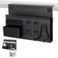 LUKETURE Desk Side Storage, No Drill Laptop Side Desk Mount, Steel Hanging Organizer, with Pegboard Accessories, Clamp on Laptop Holder for Office and Home, Fits Flat Edge Tables 0.3" to 2.8"