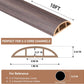 Floor Cord Cover Self Adhesive Cord Hider Floor Extension Cord Covers for Floor Power Cord Protector Cable Management Prevent Cable Trips Cable Cavity 0.59" W x 0.31" H (Brown Walnut Wood, 10Ft)