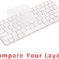 Keyboard Cover for New M4 iMac Magic Keyboard (Model A3203/A2450, w/o Touch ID, w/o Numeric Key) - Ultra Thin, Protective and Clear Keyboard Cover Protector Skin