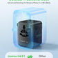 MOMAX Universal Travel Adapter, GaN PD 45W Fast International Power Adapter