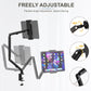 Tablet Stand Holder, Adjustable Foldable iPad Desk Mount Arm with 360°Rotate Base, Tablet Holder with Clamp iPad Stand for Desk, Compatible with Tablets, Phones or Other 4.7-15.6" Device