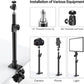 2-Pack Camera Desk Mount Stand with 1/4" Ball Head and Cold Shoe Mount Adapter,12.9-22" Tabletop Mounts Stand, Adjustable Aluminum Desktop Light Stand, for DSLR Camera, Ring Light, Video Light