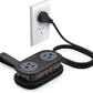 ORICO Travel Power Strip PD20W with 4 AC Outlets 3 USB Ports (1 USB-C), 4FT Flat Plug Extension Cord, Compact Portable Design for Business Travel, Cruise Ship Essentials-AP3