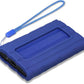 Lacdo Silicone Carrying Case for Samsung T7 Shield Portable SSD 1TB 2TB 4TB External Solid State Drive, Soft Silicone Case Protective Cover Sleeve Skin for T7 Shield SSD, with Lanyard, Blue