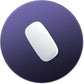 ITNRSIIET Mouse Pad Non-Slip Rubber Base Smooth Surface Stitched Edges Waterproof Durable Compatible with All Mice for Office & Gaming, Desk Accessory, Diameter 8.7 inch, Violet Gradient