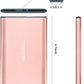 Maxone 500GB Ultra Slim Portable External Hard Drive HDD USB 3.0 Compatible with PC, Laptop - Rose Pink
