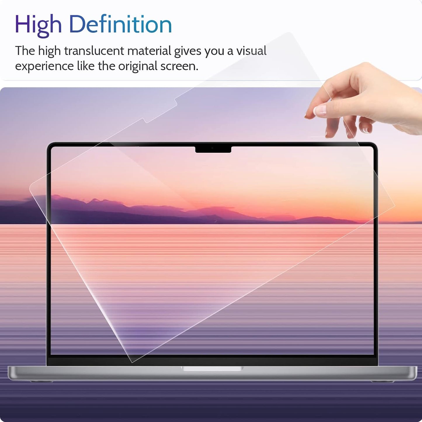 3-Pack Anti Blue Light Screen Protector for MacBook Pro 16 Inch(2021-2024, M1, M2, M3, M4), 16.2" Mac Laptop Glare Filter Uv Blocker Shield Cover Eye Protection Film