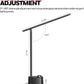 Honeywell Sunturalux™ LED Desk Lamp with USB Charging Ports HWT-H01 - Stepless Dimmable Eye Caring Desk Light for Home Office Bedroom Bedside College Dorm, Foldable Table Lamp Reading Lamp Black
