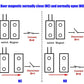 MC-31 Surface Mount Wired NC Door Contact Sensor Alarm Magnetic Reed Switch White 5 Pair