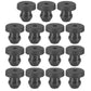 PATIKIL 4.5mm / 3/16 Inch Drill Hole,1/16 Inch ID Rubber Grommets, 15Pcs Top Hat Grommet for Wiring Eyelet Ring Gasket Automotive Firewall Cable Hole Plugs Wires Protection, Black