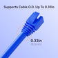 CableGeeker 100-Pack Cat7 / Cat8 RJ45 Strain Relief Boots, RJ45 Boot, Cat 6 Boot, Cat6 Ethernet Boots, Suitable for 8.5mm(0.33in) Ethernet Cables (Square-Press Black)