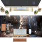 Lotus Cat XL Extended Large Gaming Mouse Pad - Black Magic Mystical Zone Gaming Desk Mat - Computer Laptop Keyboard and Mouse Mat Desktop Protector - 31.5 x 15.8 in