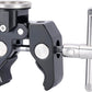 NICEYRIG Super Clamp to Rosette Mount Adapter, Maximum 50mm Adjustable Jaw Applicable for Desk Tripod Monopod Studio Light Stand - 593