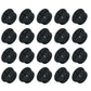 20Pcs Desk Grommet, 1" (25mm) Black Silicone Cord Hole Cover, Flexible Rubber Wire Grommets, Wall Grommets for Cables Management, Table, Countertop, Cabinets and Furnitures Wire Organizer