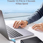 Ultra Slim Portable External Hard Drive USB 3.1 Type C HDD Storage for PC, Mac, Laptop, PS4, Xbox one (1TB)