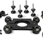 PROAIM Polaris Mini Portable Video Camera Dolly w Universal Track Ends | Mitchell & 75mm Bowl Mount | Compatible Track Rail Diameter – Ø 32‐34mm | Offers Payload of 34kg / 75lb (DL-PLRS-M01)