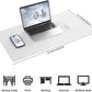 AFIING Dual-Sided Desk Pad, Natural Cork & PU Leather Mouse pad for Office and Home Work, Desk Protector Non-Slip, Waterproof, Easy Clean (Ivory White, 23.6" x 13.7")