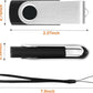 Bulk USB Flash Drives 256MB Flash Drive 20 Pack, USB 2.0 Thumb Drive Memory Stick Jump Drives with Lanyards, Swivel Photo Stick Pendrive Zip Data Storage and Backup Flashdrive for Computer
