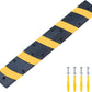 Orangestar 6Ft Rubber Speed Bump, 2 Channel Speed Hump w/4 Bolts for Asphalt Concrete Driveway Gravel