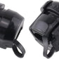 HJ Garden 10pcs Wire Cover Round Cable Wire Strain Relief Bush Grommet Round Strain Relief Bushing Electric Cable Protection Cord Buckle, Black