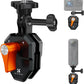 K&F Concept Motorcycle Windshield Clip Mount for GoPro Hero 13/12/11/10/9 Black, Aluminum Alloy Camera Clamp with 1/4” Adapter for DJI Osmo Action 3/4/5 Pro Insta360 X5/X4, Action Camera Accessories
