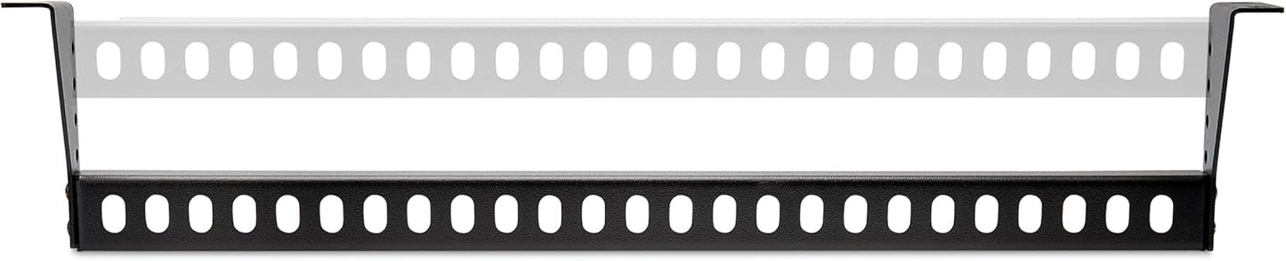 StarTech.com 1U Rack Mountable Cable Lacing Bar w/Adjustable Depth, Cable Support Guide for Organized 19" Racks/Cabinets, Horizontal Cable Guide for Patch Panels/Switches/PDUs (12S-Cable-Lacing-BAR)