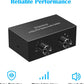 Y.D.F 4-Way Bi-Directional RCA Switch, HiFi AV L/R Sound Channel 2 in 4 Out or 4 in 2 Out, L/R Sound Channel Audio Switcher Splitter RCA Stereo Selector for DVD Stereo Speaker CD Player