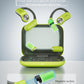 OJW Open Ear Headphones, Unlimited Power Earphones with Case & Replaceable Battery, OWS Bluetooth 5.4 Wireless Headphone with Mic, IPX7 Waterproof Headset for Sports, Compatible with iPhone & Android