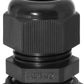 10 Pcs 1/2" NPT Nylon Cable Glands, IP68 Waterproof Adjustable Cord Grip Cable Connector Strain Relief Wire Protectors for 6-12mm Cable Diameter, Black